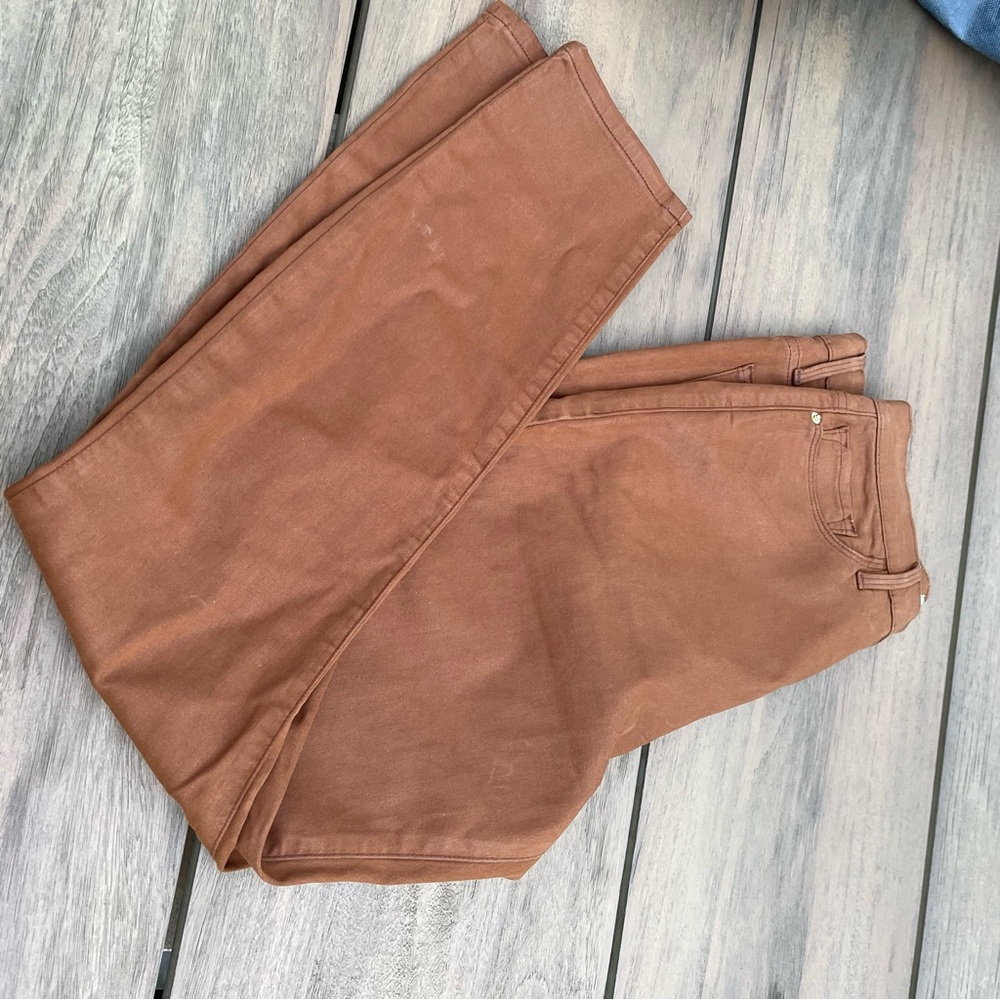 FRAME | Ali High Rise Cigarette in camel.  Size 29